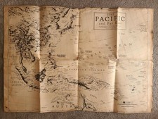 Vintage map pacific for sale  Los Angeles