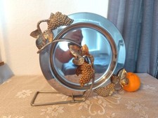 Vintage servierplatte weinflas gebraucht kaufen  Köln