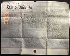 1877 indentured deed for sale  BEDFORD