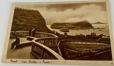 Cartão postal antigo Napoli Capo Posillipo Hill foto da ilha de Nisida Nápoles, Itália comprar usado  Enviando para Brazil