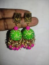 Pair hadmade earrings for sale  COVENTRY