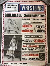 Wrestling retro poster for sale  IPSWICH