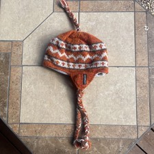 Usado, Chapéu Everest Designs lã malha robusta forrado de lã laranja aba de orelha feito no Nepal comprar usado Usado, Chapéu Everest Designs lã malha robusta forrado de lã laranja aba de orelha feito no Nepal comprar usado  Enviando para Brazil
