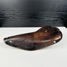 Assento antigo vintage de mola de bicicleta couro cromado marrom mel - Brooks? comprar usado  Enviando para Brazil
