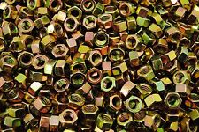 (450) Porcas de acabamento hexagonal 3/8-16 grau 8 - Zinco amarelo - Grosso comprar usado  Enviando para Brazil