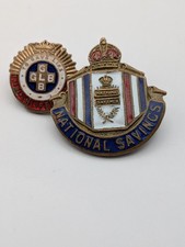 Pair vintage enamel for sale  ROTHERHAM