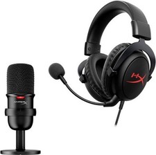 HyperX Streamer Starter Set microfone SoloCast + fone de ouvido para jogos Cloud Core 7.1 comprar usado  Enviando para Brazil