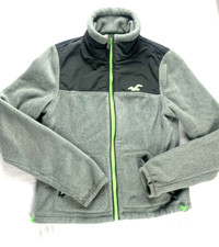 Usado, Jaqueta de lã Hollister feminina S pequena zíper completo cinza verde limão comprar usado  Enviando para Brazil