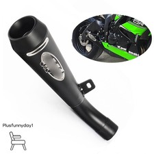 Tubo silenciador preto pontas de escape para Kawasaki ZX6R Ninja ZX636 2009-2022, usado comprar usado  Enviando para Brazil
