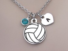 Volleyball necklace initial for sale  Myrtle Beach