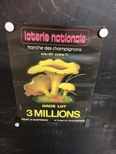 Affiche loterie champignons d'occasion  Montauban