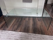 Glass table 130x for sale  COBHAM