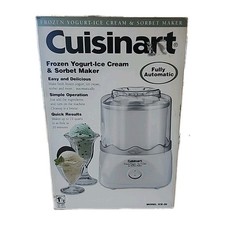 Sorvete e sorvete de iogurte congelado Cuisinart ICE-20 NOVO EM FOLHA caixa aberta  comprar usado  Enviando para Brazil