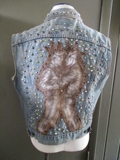 Colete jeans Tom of Finland Levis vintage orgulho gay LGBTQ 42 Grande, usado comprar usado  Enviando para Brazil