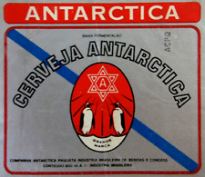 Etiqueta de cerveja vintage brasileira Cerveja Antarctica Penguins Brasil, usado comprar usado  Enviando para Brazil