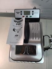 Fritadeira Waring Pro Professional 3 cestas 4 qt digital DF280 aço inoxidável, usado comprar usado Fritadeira Waring Pro Professional 3 cestas 4 qt digital DF280 aço inoxidável, usado comprar usado  Enviando para Brazil