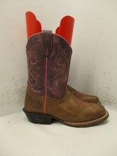 Botas Dan Post Sty DPC2947 Bota Cowboy Couro Marrom Biqueira Quadrada Infantil Tamanho 13,5 D comprar usado  Enviando para Brazil