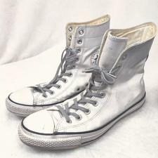 Tênis Converse Chuck Taylor All Star Couro Hi Top Branco Tamanho 11 Feminino comprar usado  Enviando para Brazil