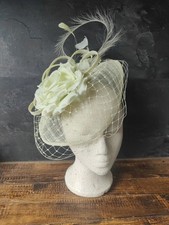 lime green fascinator for sale  CHESTERFIELD