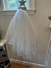 Wedding veil pearls for sale  Dedham