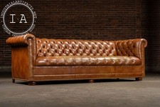 Tufted leather chesterfield for sale  USA