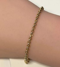 Gold bracelet belcher for sale  BIRMINGHAM