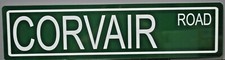 Placa de rua de metal CORVAIR ROAD Chevy Monza Corsa Spyder 500 Greenbrier garagem comprar usado  Enviando para Brazil