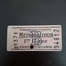Ticket metropolitain 1ère d'occasion  Fresnes