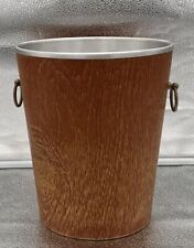 Cubo A Botellas Vintage Metal & Madera Por servex Diseño Sweden 23,5cm Siglo Xx comprar usado  Enviando para Brazil
