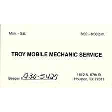 Troy mobile mechanic for sale  Hinckley