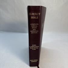Subject Bible Complete Topical Study And Reference Edition KJV Large Print segunda mano  Embacar hacia Mexico