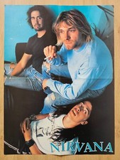 MEGA pôster: NIRVANA de 1992 - 16 x 22 pol. (40 x 55 cm) – ESTADO PERFEITO! comprar usado  Enviando para Brazil
