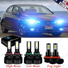 Farol de LED azul gelo para Honda Civic 2006-2015 feixe alto baixo + lâmpadas de neblina comprar usado  Enviando para Brazil