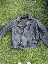 Leather motorcycle jacket for sale  STANFORD-LE-HOPE