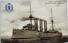 Vintage warship postcard for sale  STIRLING