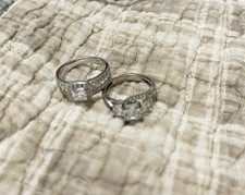 Diamonique rings size for sale  Dundee