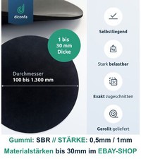 Gummimatte rund sbr gebraucht kaufen  Deutschland