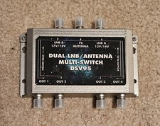 Mini prato satélite duplo LNB/antena multi-interruptor com Power Pass DSV95 comprar usado  Enviando para Brazil