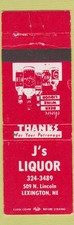 Matchbook cover liquor for sale  USA