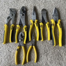 Conjunto de alicate Stanley eletricista agulha lateral junta deslizante etc bi material 7 peças comprar usado  Enviando para Brazil