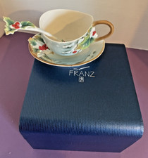 Colher, xícara e pires vintage Franz porcelana início de férias novo na caixa assinado, usado comprar usado  Enviando para Brazil