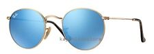 Óculos de sol Ray Ban redondo dourado azul lentes espelhadas 3447 112/17 50-21-145 comprar usado  Enviando para Brazil