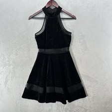 Usado, Vestido Feminino Vintage Jump Apparel 4 Veludo Preto Glitter Fit Flare Anos 90 Gótico Glam comprar usado  Enviando para Brazil