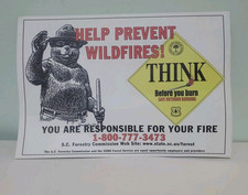 Smokey bear sign for sale  Smiths Station