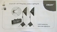 Kit de iluminação Softbox EMART com saco de areia 20"x28" kit de iluminação Softbox para fotografia comprar usado  Enviando para Brazil