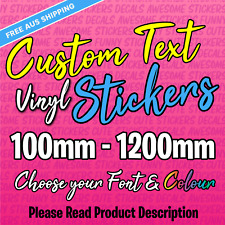 Custom vinyl text d'occasion  Expédié en Belgium