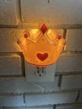 Luz noturna rosa princesa e interruptor de luz combinando capa decoração quarto menina ou bebê comprar usado  Enviando para Brazil