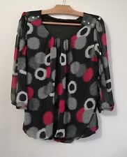 Blouse noir gris d'occasion  Bourg-de-Thizy