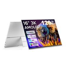 Monitor portátil OLED 16", 3K 2880x1800 120Hz 0.1ms monitor OLED USB-C HDMI com comprar usado  Enviando para Brazil