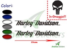 Coppia adesivi harley usato  Cosenza